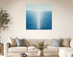 Modernes Acrylbild Meer 100 × 100 cm | Unikat