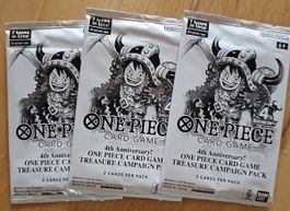 ONE PIECE CARD GAME 4th Anniversary 3 Packs