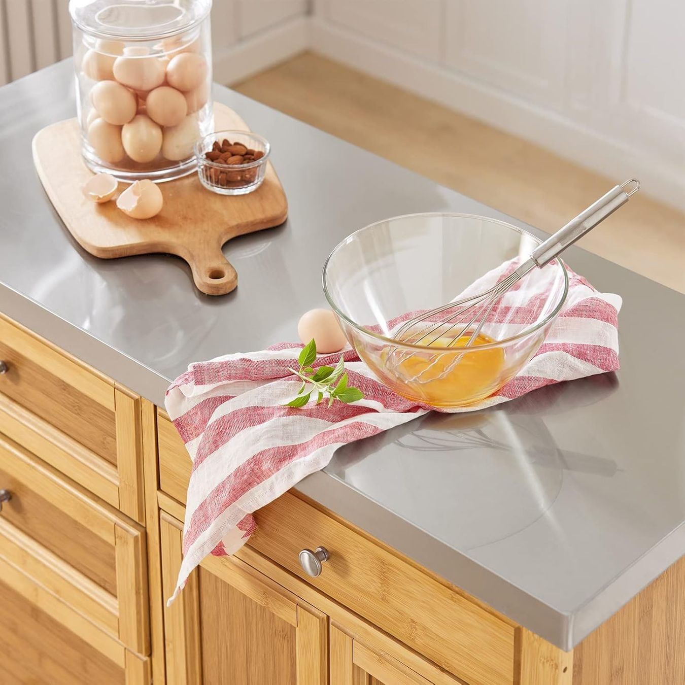 Altro per Gastronomia & Hotel: SoBuy Küchenwagen 115x92x46cm – Nuovo e nell'imballaggio originale da Bottighofen venduto da zaap 8