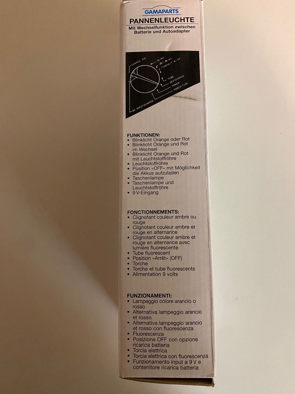 Lampade: Pannenleuchte "GAMAPARTS" (neu) – Nuovo e nell'imballaggio originale da Baar venduto da Toefflibaar 2