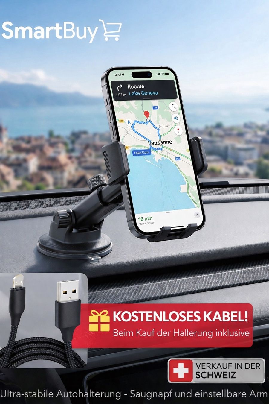 Altro per Ufficio & Commercio: Handyhalter Auto  Stabil & sofort verfügbar – Nuovo (secondo la descrizione) da Balsthal venduto da Vertrauensvoll.99.