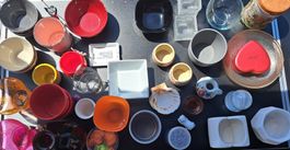Flohmarkt Konvolut von diversen Geschirr, Vasen, Dekosachen