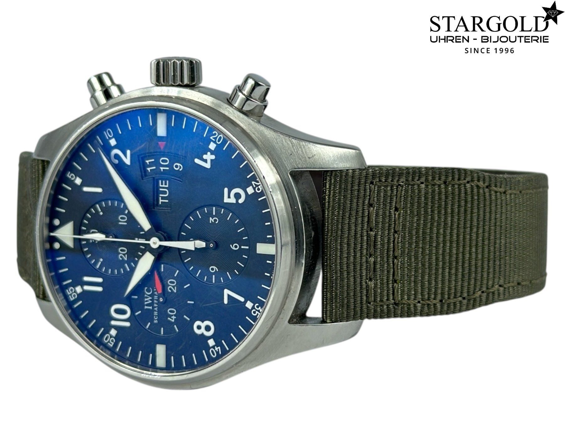 IWC Orologi: IWC Fliegeruhr Chronograph - IW377701 – Usato da Zürich venduto da Stargold-Uhren 1