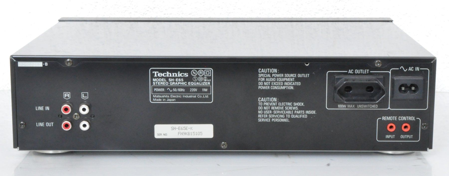 Technics Equalizer: Technics SH-E65 Stereo Graphic Equalizer Spectrum Analyser – Gebraucht aus Oberglatt ZH von Kumar2 3