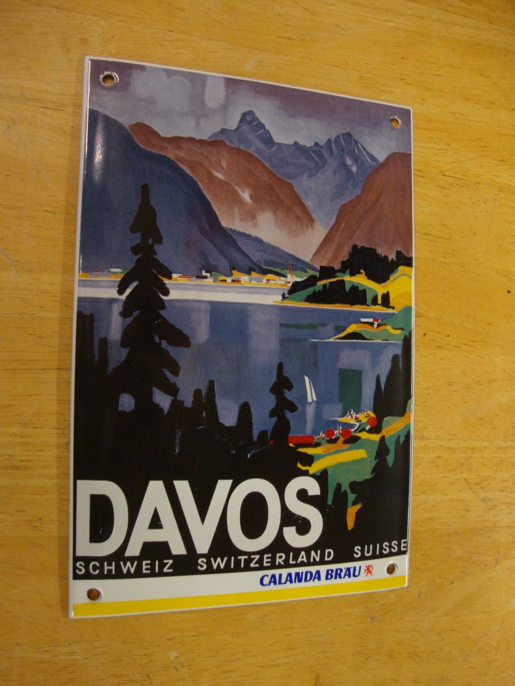 Insegne: Emailschild Davos – Usato da Mollis venduto da Seestern