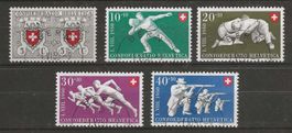 1950 : Pro Patria Serie mit ET Vollstempel : KP 225.--