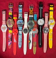 Lot de 10 montres Swatch Vintage Swiss Made – Collection – É