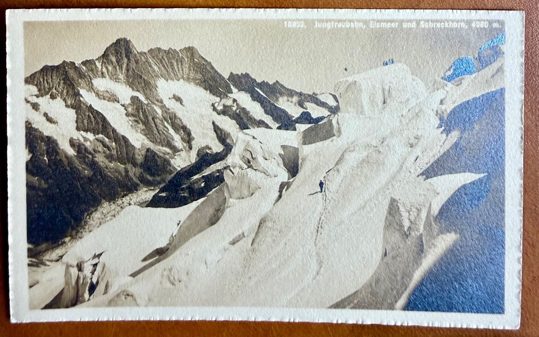Cartoline postali: Jungfraubahn  - Eismeer und Schreckhorn - AK – Usato da Lutry venduto da Ediego