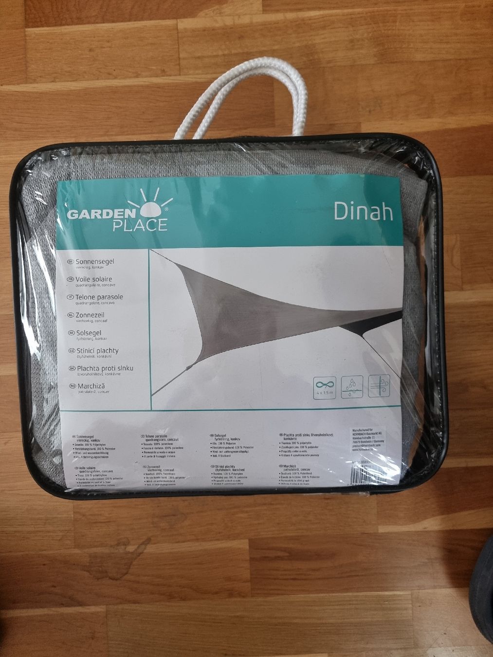 Ombrelloni: Neues Sonnensegel Dinah 3 x 3.60m – Nuovo e nell'imballaggio originale da Wila venduto da Datalog