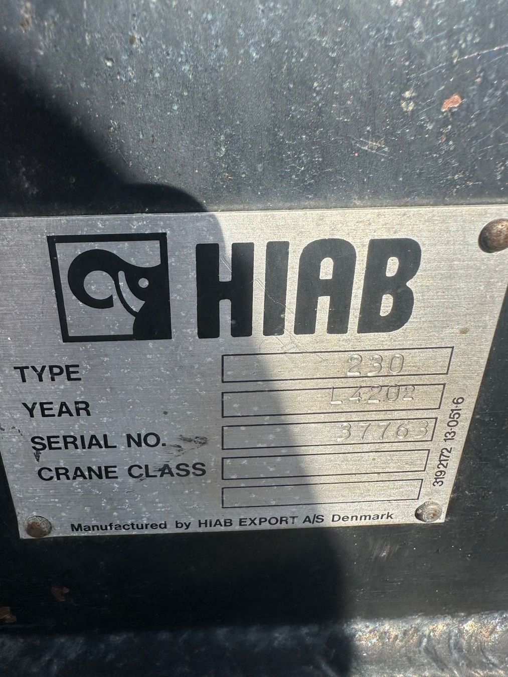HIAB Gru: Hiab Kran 2t – Usato da Ettingen venduto da lubs 5