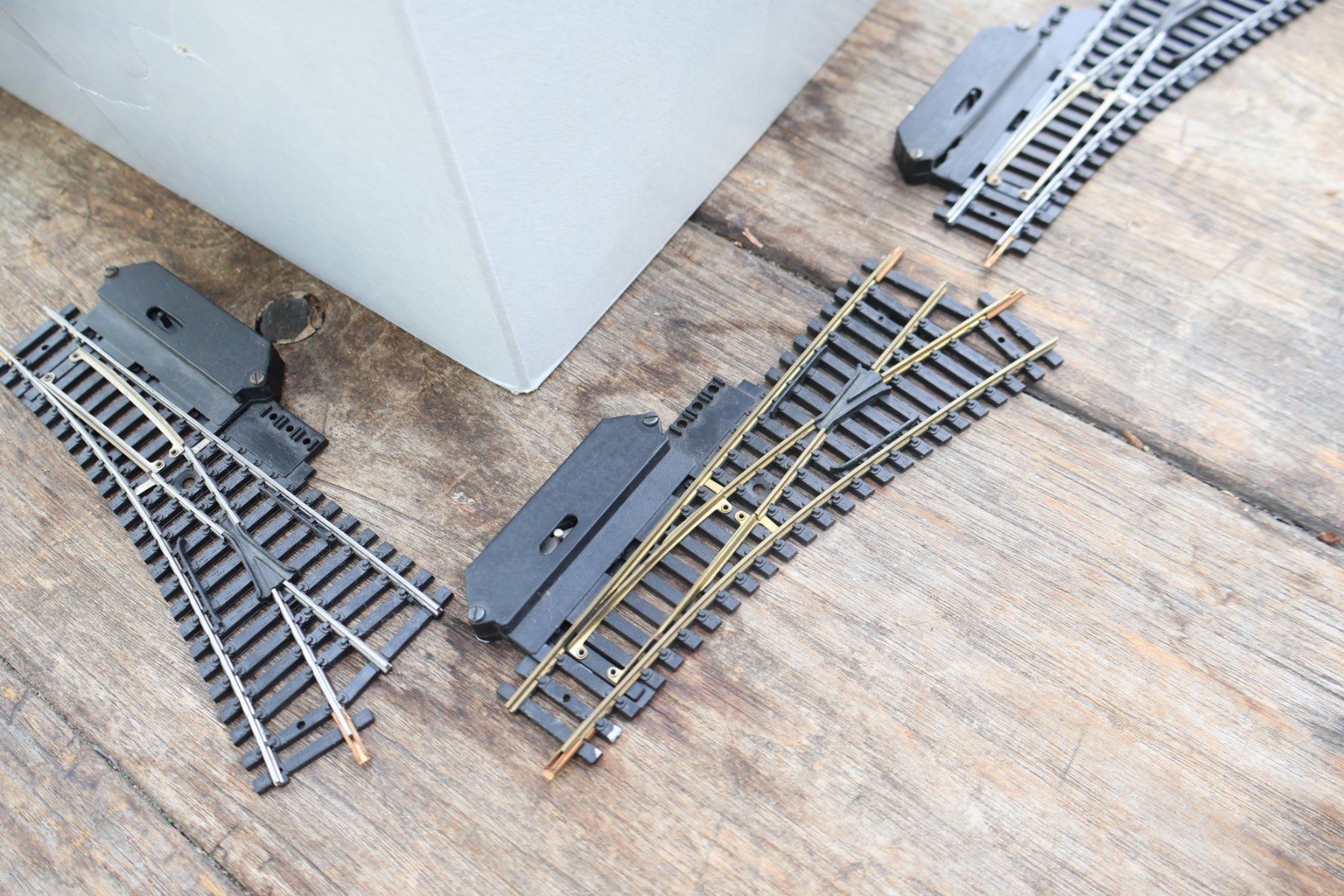 Lima Modellini di ferrovie: LIMA ca. 80 x Weichen / Schienen + Trafo - H0 DC – Usato da Winterthur venduto da Monstera 5