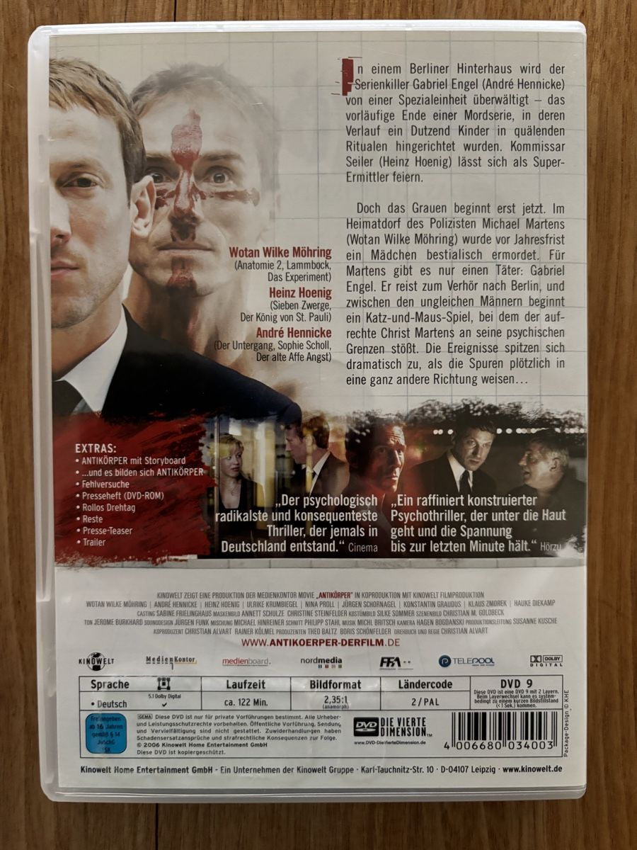 Alle DVDs: DVD Antikörper – Gebraucht aus Belp von brb66 1