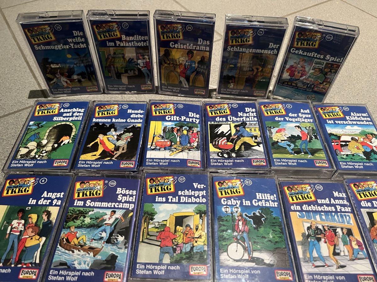 Cassettes audio: TKKG Kassetten Sammlung, 23 Stk. – D'occasion à Schongau par Retro_Shop 1