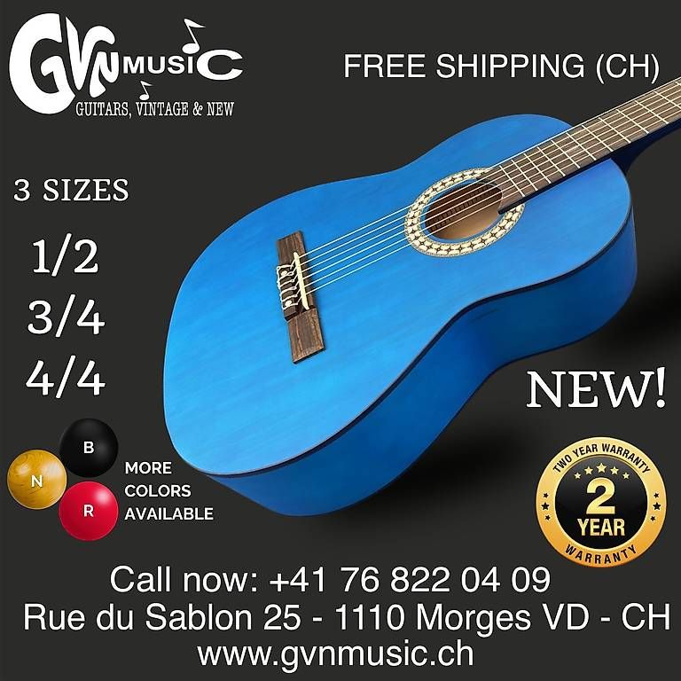 Instruments de musique: Classical Guitar Gewa 3 sizes and 4 colors – D'occasion à Morges par GvnMusic