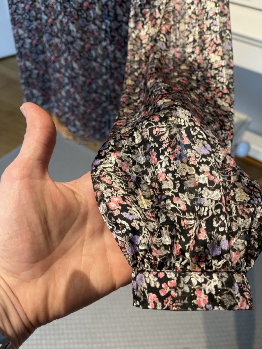 Morgan Camicette: Bluse mit Blumenmuster, Lurex, Morgan,  34/36 – Usato da Solothurn venduto da Bobesch08 3