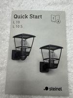 DUO Lampe d'extérieur Steinel L 10 noire - neuve! ✨ 46