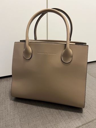 Italian Leather Bag, 3 compartments, magnet fastening