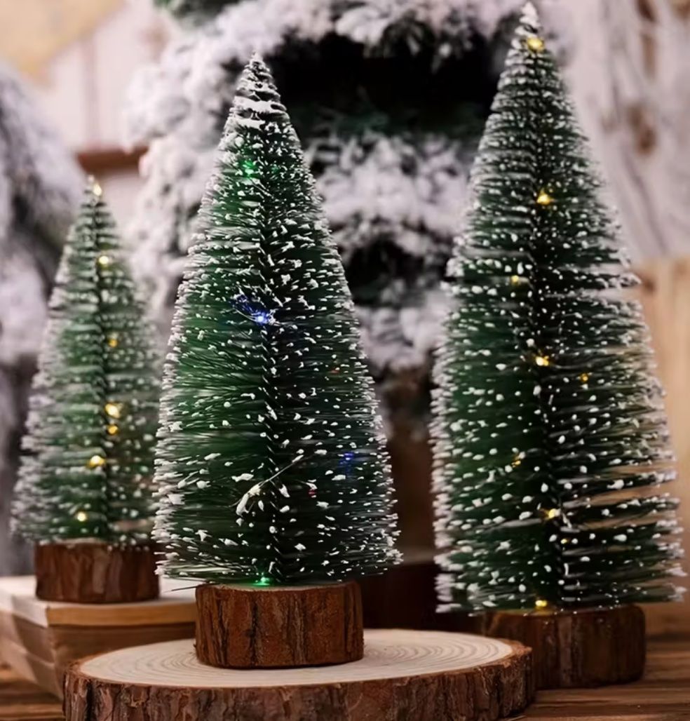 Tutte le decorazioni: 9-teiliges Miniatur-Weihnachtsbaum-Set mit Schneeflocken – Nuovo e nell'imballaggio originale da Wagenhausen venduto da Kahlen 2
