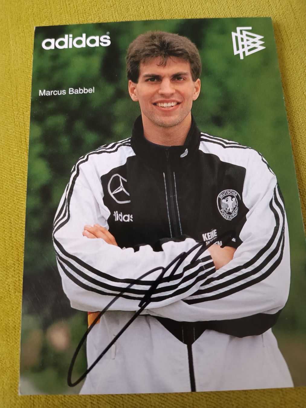 Autografi: Marcus Babbel - 90er Jahre - handsignierte Autogrammkarte – Usato da Menziken venduto da Artographs