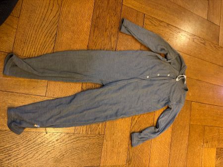 Overall, Seide-Wolle, Grösse 98-104 Grau