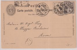 Z6)  Postkarte, Wertziffer, sehe Scan