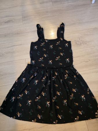 Kleid Kiabi Eco Conception mit Vogelmotiv Grösse 12A 146-152