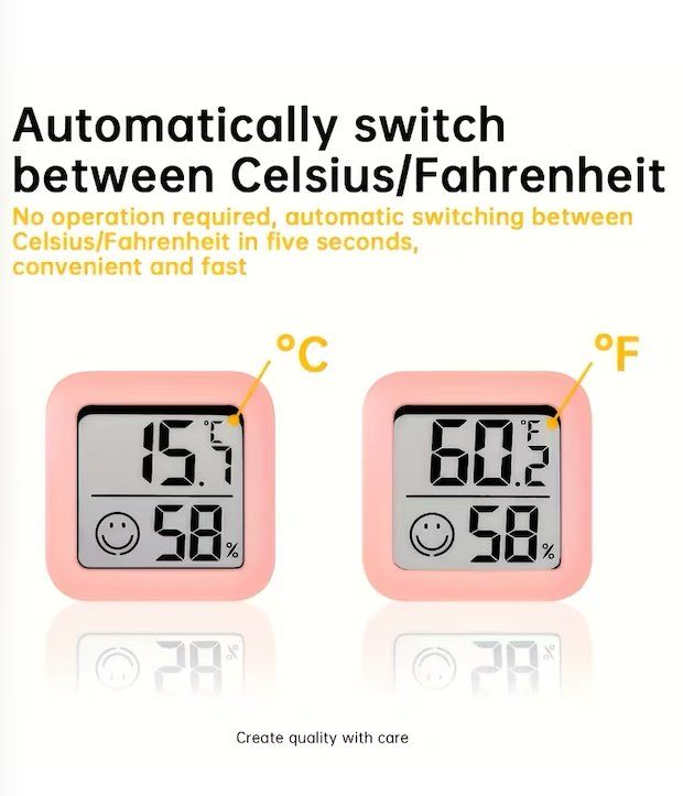 Sonstiges für Haushalt & Wohnen: Digitales Hygrometer-Thermometer, Innen- und Aussen-LCD-A – Neu und originalverpackt aus Jonen von BMWE369 1
