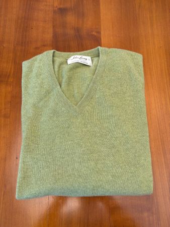 Pull col V John Laing 100% cachemire L/XL - Exc état