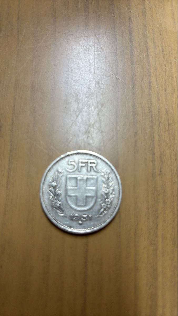 Tutti le monete: 5 Francs Suisse 1931 Argent – Usato da Pully venduto da Kalissa