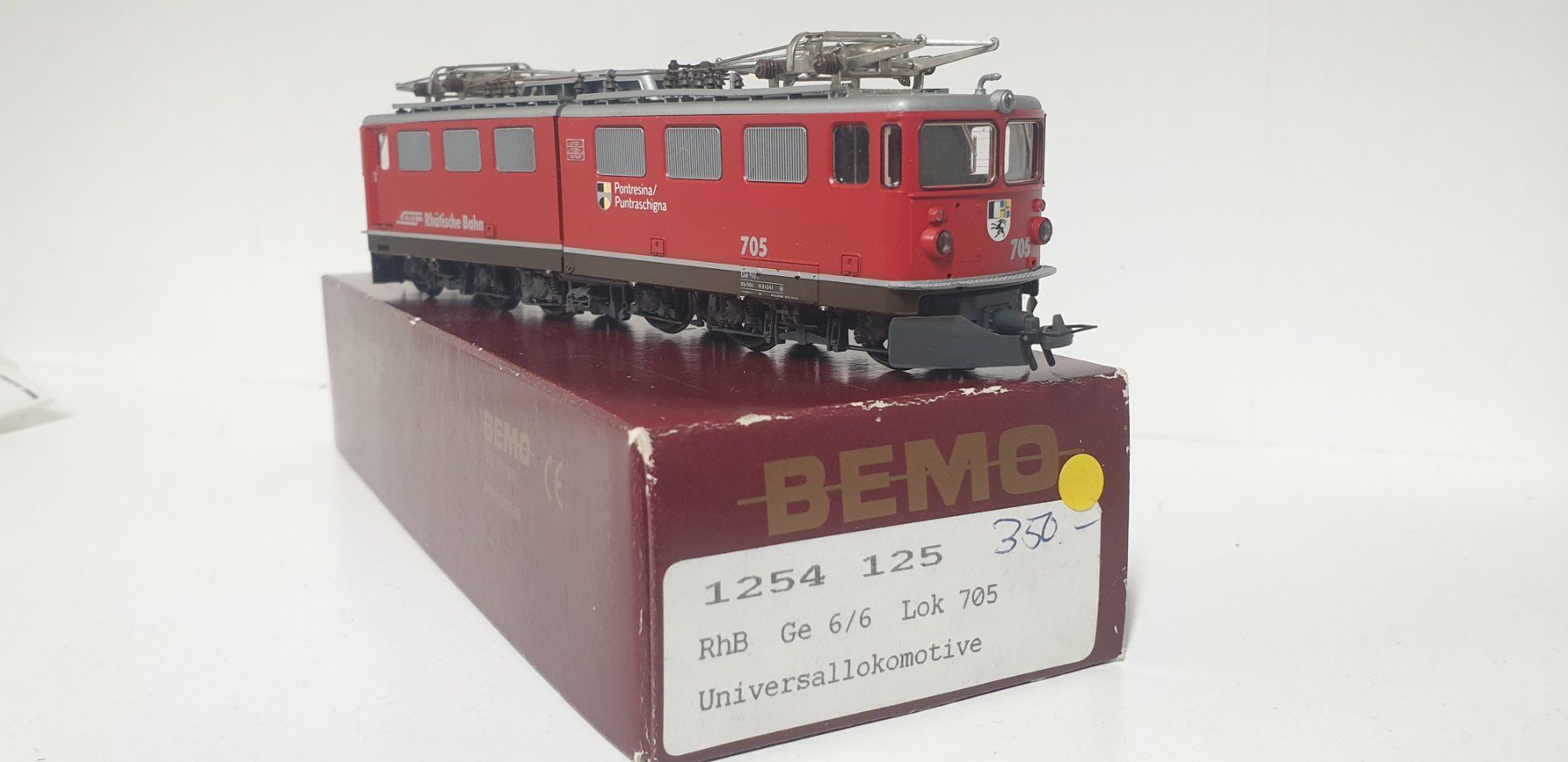 Bemo Modelleisenbahnen: Bemo RhB Ge6/6 ESU Digital 1254 125 – Gebraucht aus Geroldswil von TopTrain54