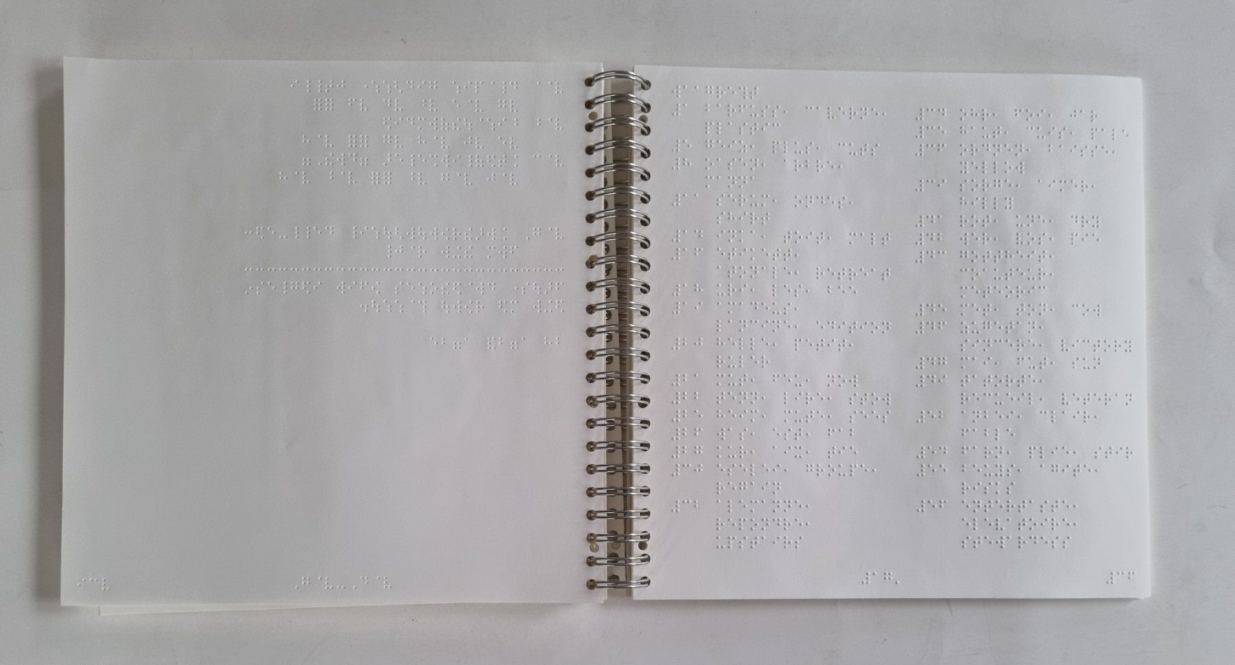 Libri: Brailleschrift-Buch Spiralblock – Usato da Opfikon venduto da Diversamente 5
