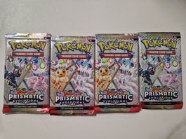 4x Pokémon Prismatic Evolutions Booster – Sealed EN