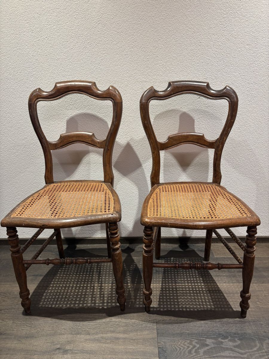 Sedie: Flechtstühle im Louis-Philippe-Stil 2 Stk – Usato da Wittenbach venduto da kramerei.vanessa 1