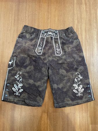 Originelle Wildwasser Lederhosen Badehose, Grösse M!