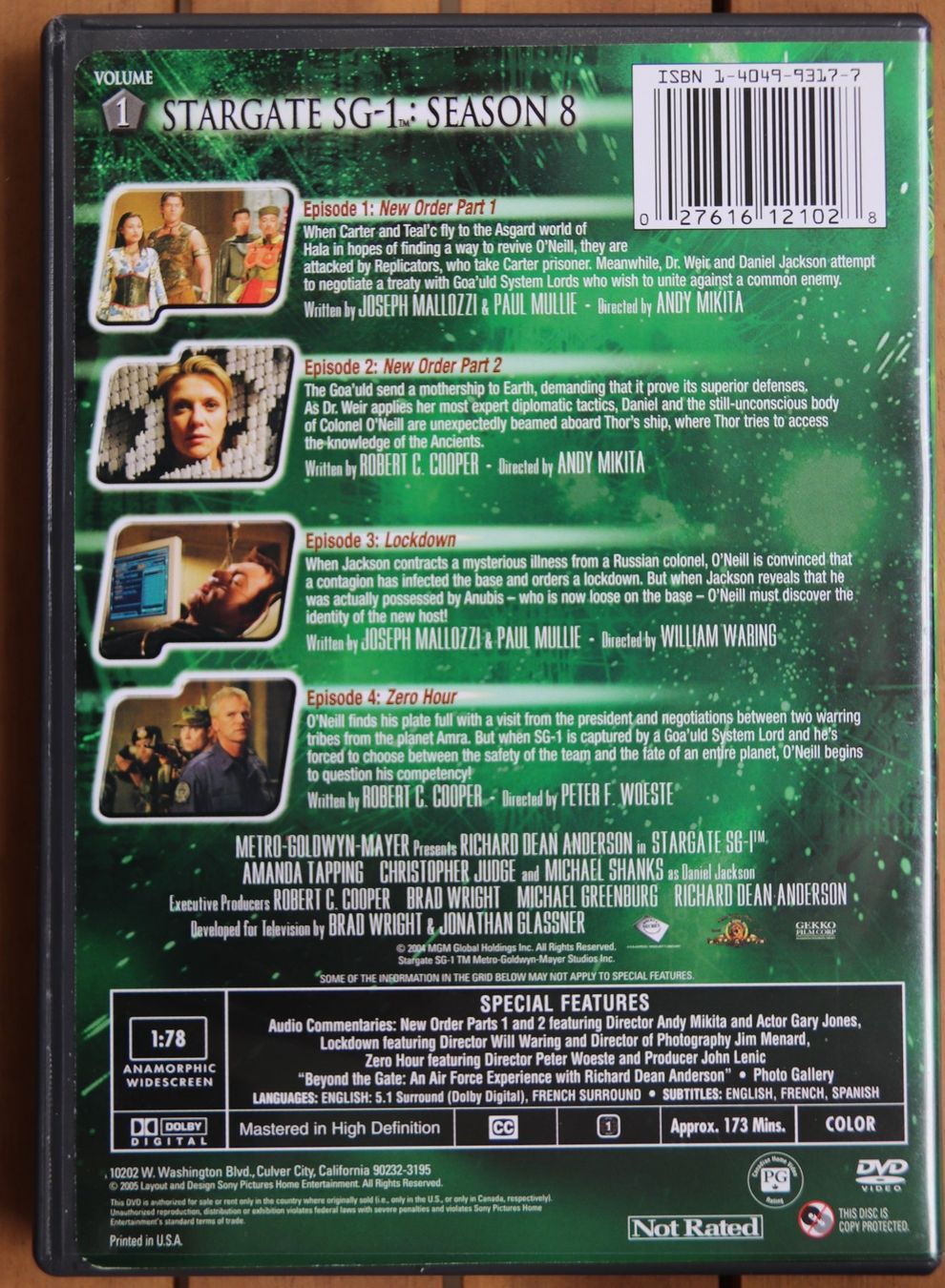 Tutti i DVDs: Stargate Season 8 – Usato da Glattfelden venduto da Sirax 4