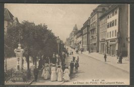 Carte P de 1911 ( La Chaux-de-Fonds / Rue Léopold Robert )