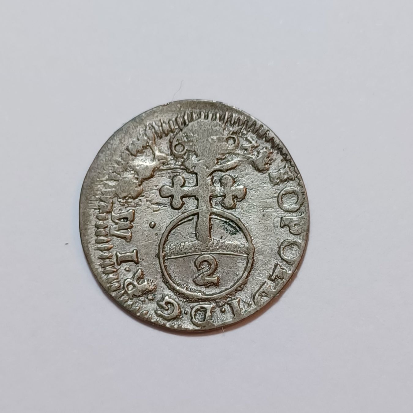 Tutti le monete: 2 Kreuzer 1663 Graubünden - Stadt Chur – Usato da Pfäffikon ZH venduto da Schweizer_Muenzen