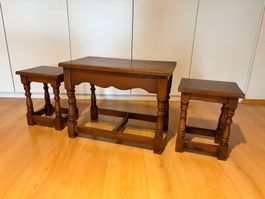 3er Tischchen-Set/ Satztische