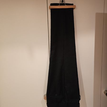 Herren Stoffhose Yorn schwarz gestreift Grösse 24 Wolle