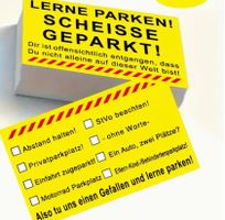 25x SCHEISSE GEPARKT Parkkarten Set - Humor für Autofahrer!