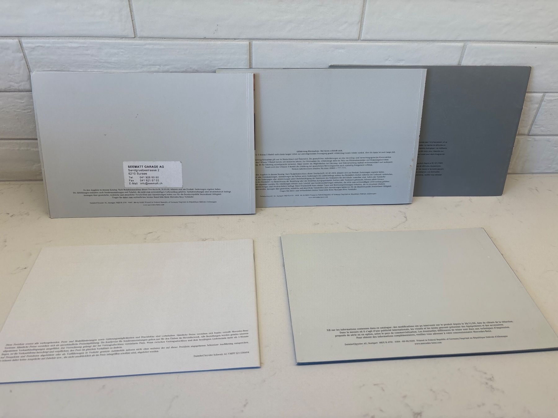 Mercedes-Benz Dokumente: Brochures Mercedes-Benz Classe E 2003 2009 2010 2011 – Gebraucht aus Gollion von Hampton 1