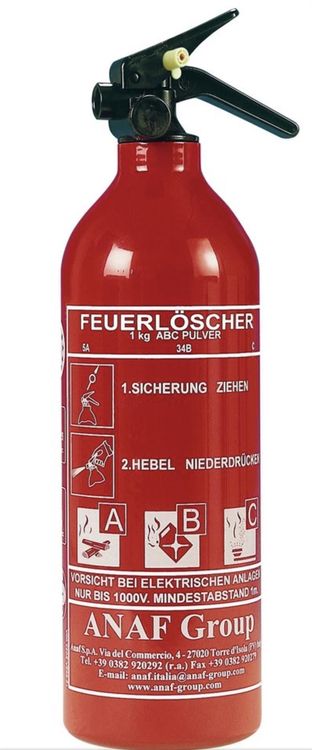 Feuerlöscher ABC Pulver 1 kg