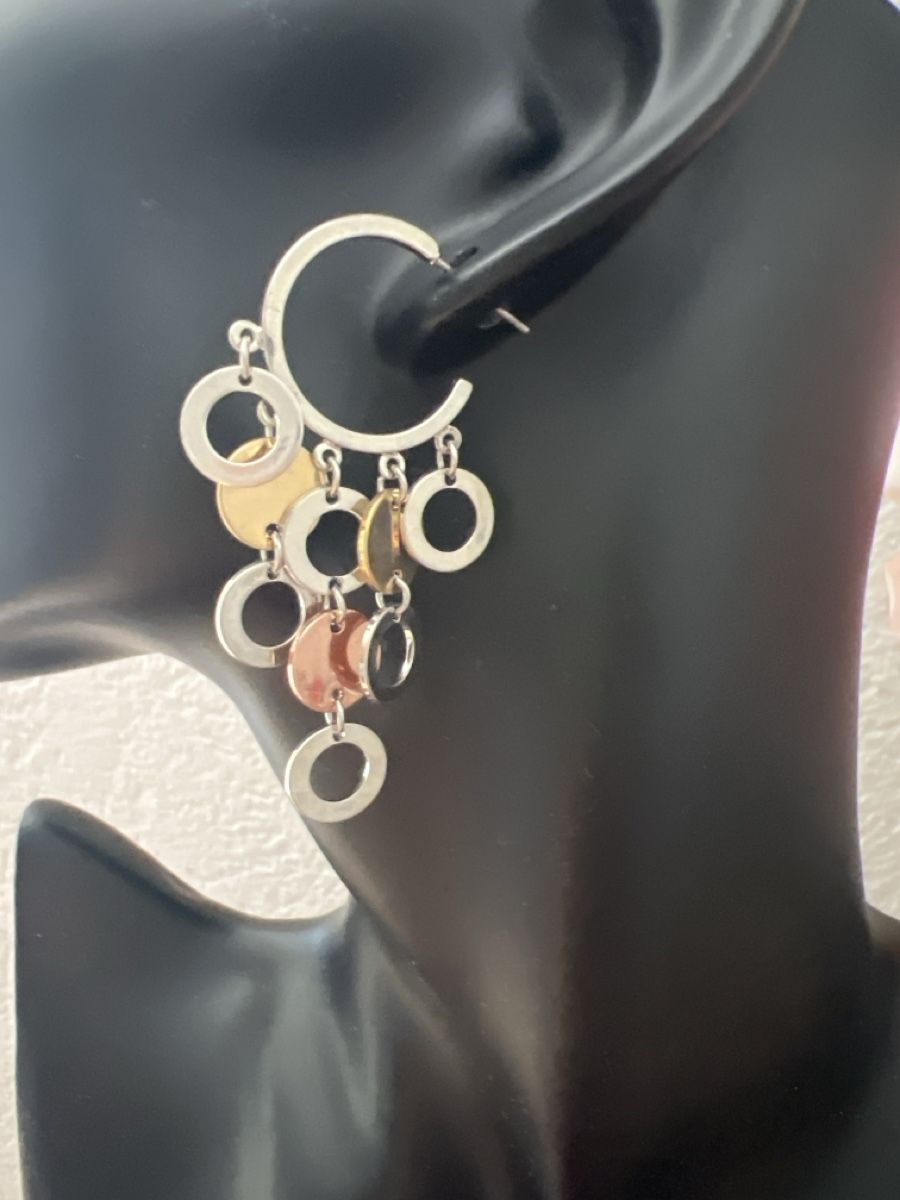 Ohrringe & -stecker: Elegante Statement Ohrringe, Multicolor, modern – Gebraucht aus Seon von Sunny-Schmuck78 1