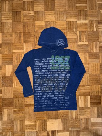 Marc O'Polo Kapuzenshirt Hoodie blau Druck Grösse 152