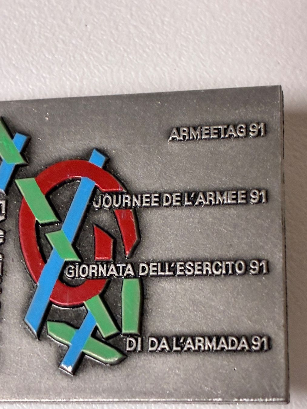 Schweizer Armee Plaketten & Abzeichen: Armeetag 1991 Emmen Plakette – Gebraucht aus Horw von adler65 2