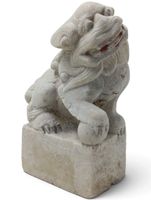 Chinesischer Wächterlöwe, Marmor – Qing-Dynastie, 18.–19.