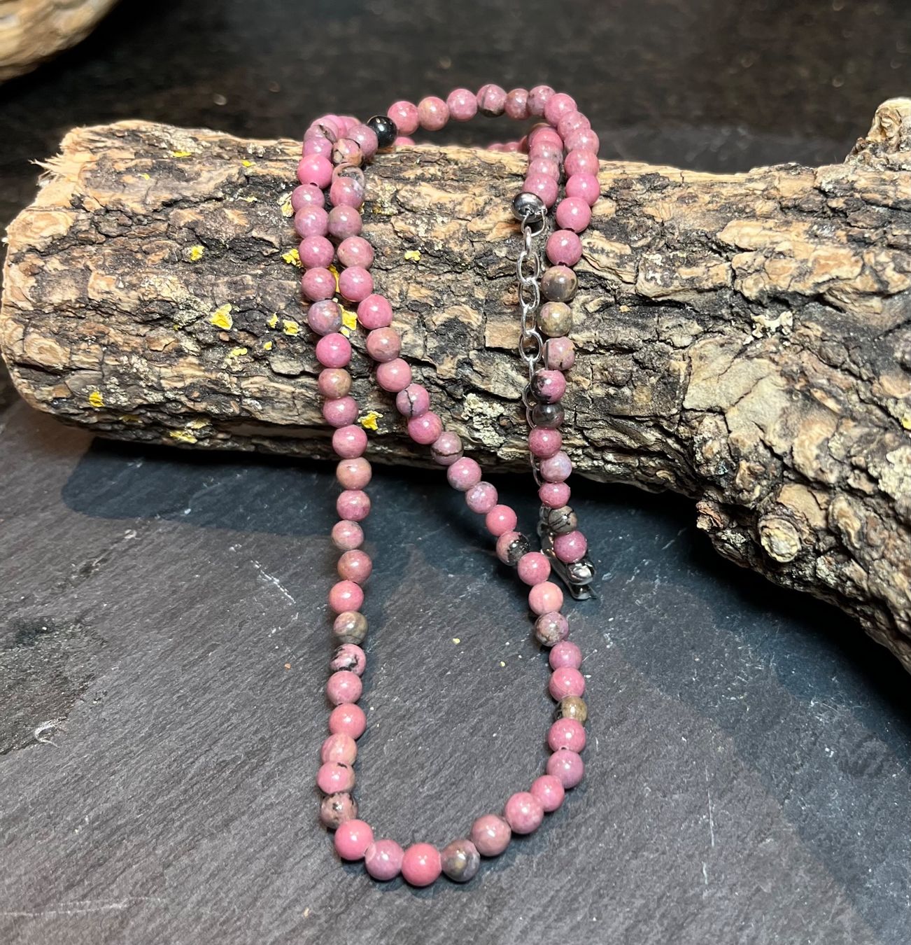 Catenine: Rhodonit Kette – Nuovo (secondo la descrizione) da Diegten venduto da hamofi57