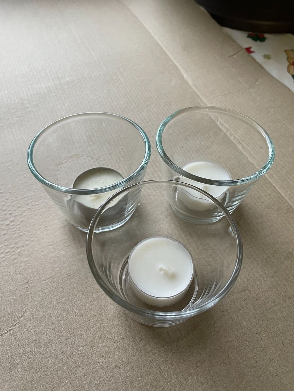 Kerzen: Weihnachten Glas mit Kerzen – Gebraucht aus Pratteln von 66werni