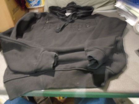 Kapuzenpullover Grösse S, Boxeur des Rues, schwarz/Glitzer