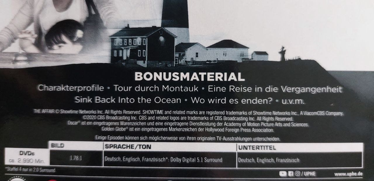 Tutti i DVDs: The Affair - komplette Serie, Box – Usato da Mönchaltorf venduto da nomchat 1